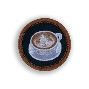 Cappuccino Master Demerit Badge - 1.5&quot; Diameter Embroidered Patch