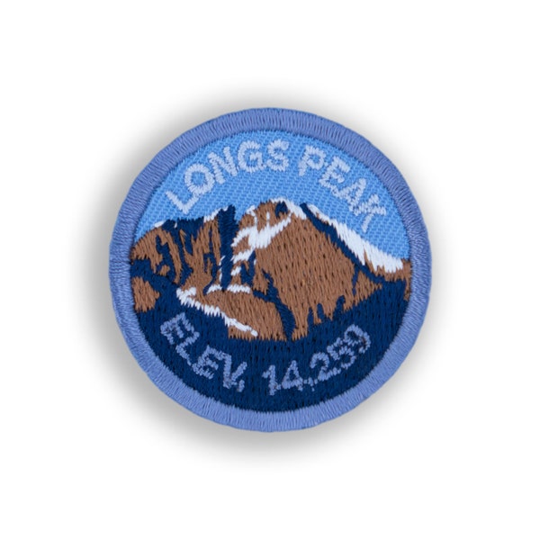 Longs Peak Demerit Badge - 1.5" Diameter Embroidered Patch