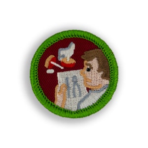 Some Assembly Required Demerit Badge - 1.5&quot; Diameter Embroidered Patch