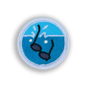 Eyes Overboard Demerit Badge - 1.5&quot; Diameter Embroidered Patch
