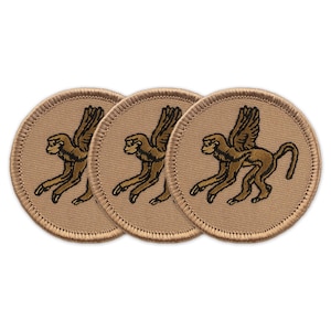 Flying Monkey (038) Patch - 2 Inch Diameter Embroidered Patch - Etsy
