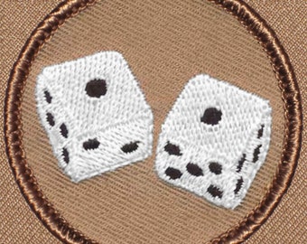 Snake Eyes Patch (E32) - 2 Inch Diameter Embroidered Patch