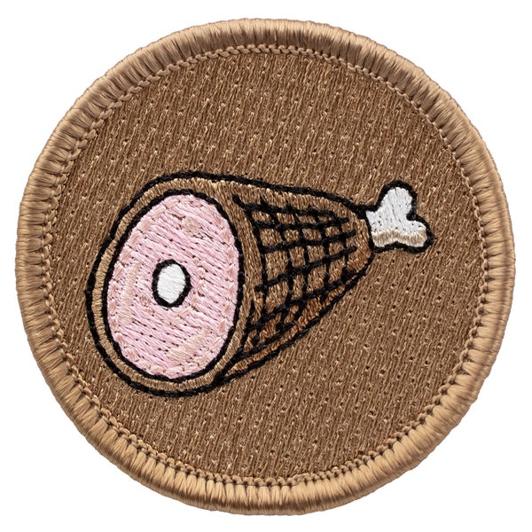 Ham Bone Patch (428) 2 Inch Diameter Embroidered Patch