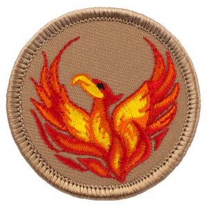 Phoenix Patch (310) 2 Inch Diameter Embroidered Patch