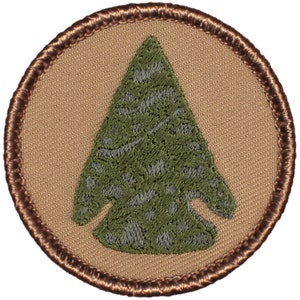 Arrowhead Patch (059) – 2 Inch Diameter Embroidered Patch