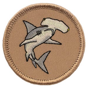 Hammerhead Shark Patch (200) 2 Inch Diameter Embroidered Patch