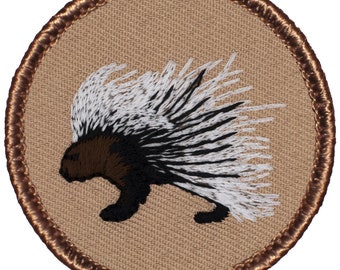 Porcupine Patch - 2 Inch Diameter Embroidered Patch