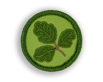 Poison Oak Demerit Badge - 1.5" Diameter Embroidered Patch