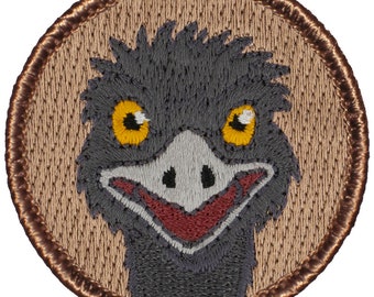 Emu Patch (430) 2 Inch Diameter Embroidered Patch