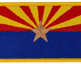 LEGEEON Blackout Arizona State Flag AR Morale PVC Rubber Touch Fastener Patch 