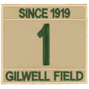 Novelty Scout Patch - Gilwell Field Since 1919 - Troop 1 Numeral Badge 2 1/2" x 2 3/8" Embroidered Patch