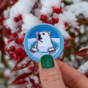 Polar Bear Club Demerit Badge - 1.5" Diameter Embroidered Patch