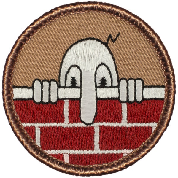 Kilroy Patch (588) 2 Inch Diameter Embroidered Patch