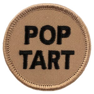 Pop Tart Patch (690) 2 Inch Diameter Embroidered Patch
