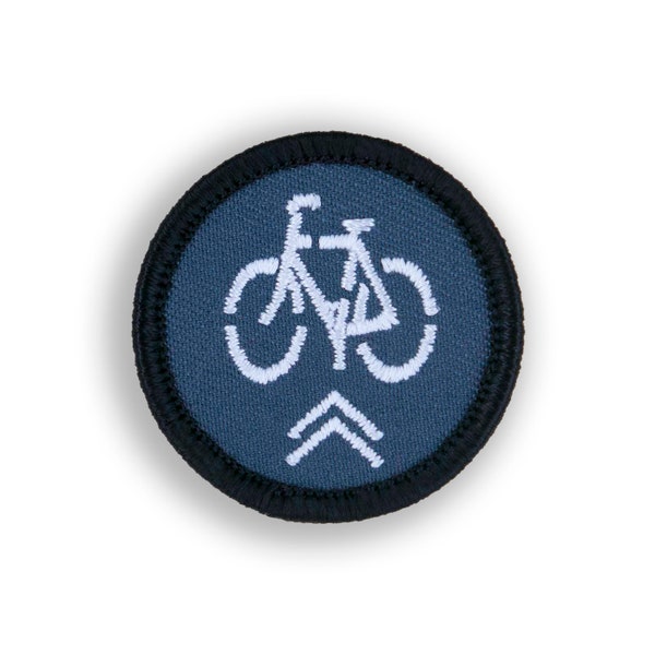 Bike Commuter Demerit Badge - 1.5" Diameter Embroidered Patch