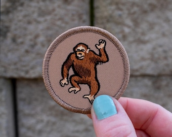 Monkey Patch (155) 2 Inch Diameter Embroidered Patch