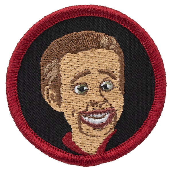 Ventriloquist Dummy 2 Inch Diameter Embroidered Patch