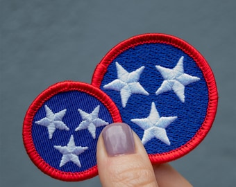 Tennessee Tristar Diameter Full Color Embroidered Patch