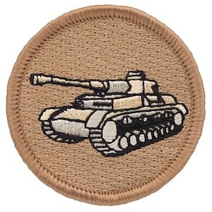 Panzer Tank Patch – 2 Inch Diameter Embroidered Patch