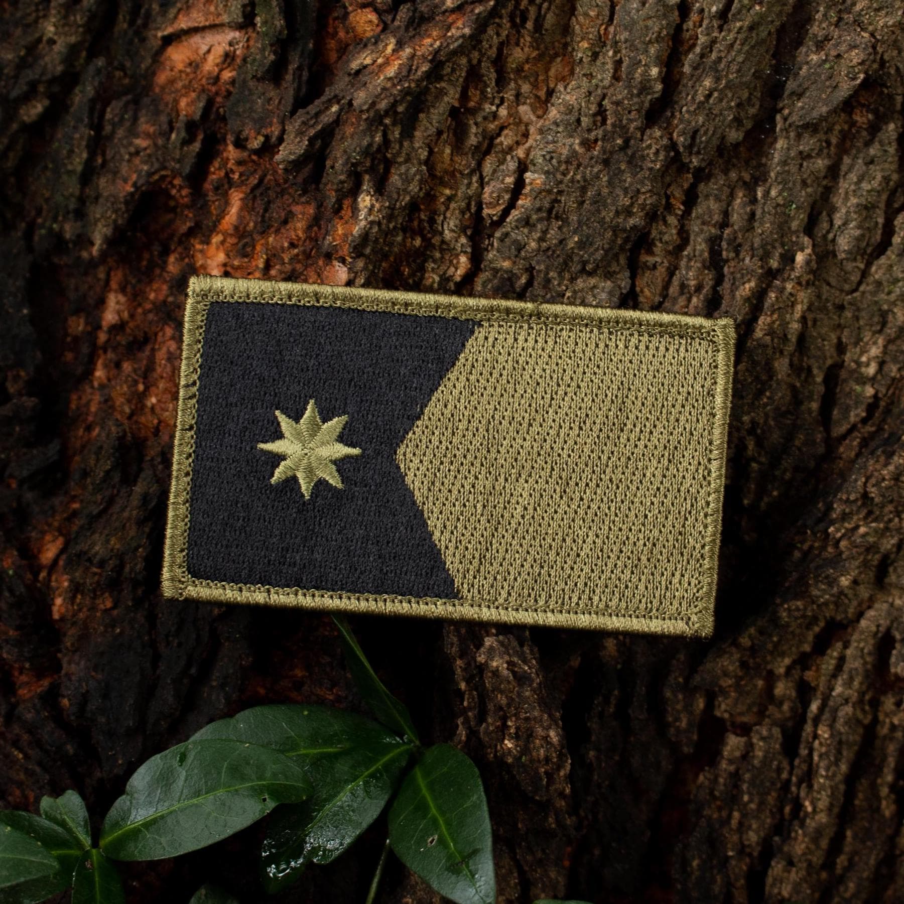 OD Green Subdued Minnesota State Flag Patch - Embroidered Patch 2" x 3 3/8"