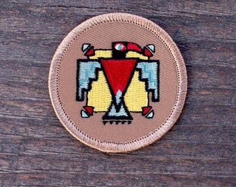 Thunderbird Patch (122) 2 Inch Diameter Embroidered Patch