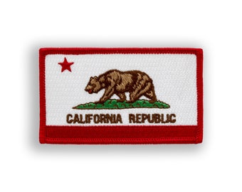 California State Flag Patch - Embroidered Patch 2" x 3 3/8"