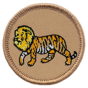 Liger Patch - 2 Inch Diameter Embroidered Patch