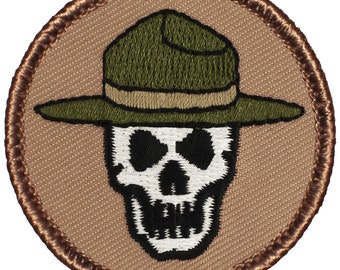Scary Park Ranger Patch (433) 2 Inch Diameter Embroidered Patch