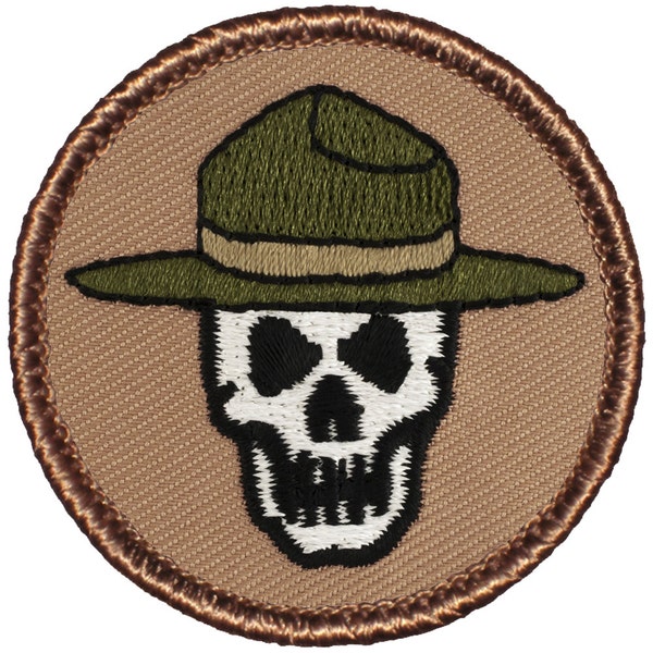 Scary Park Ranger Patch (433) 2 Inch Diameter Embroidered Patch