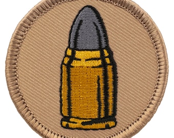 Bullet Patch (077) – 2 Inch Diameter Embroidered Patch