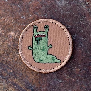 Slug Patch - 2 Inch Diameter Embroidered Patch