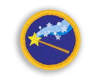 Magic Wand Demerit Badge - 1.5" Diameter Embroidered Patch