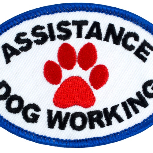 Funny Service Dog Patch Etsy