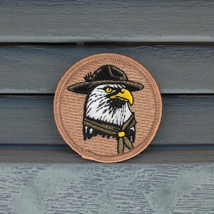 Scout Eagle Patch – 2 Inch Diameter Embroidered Patch