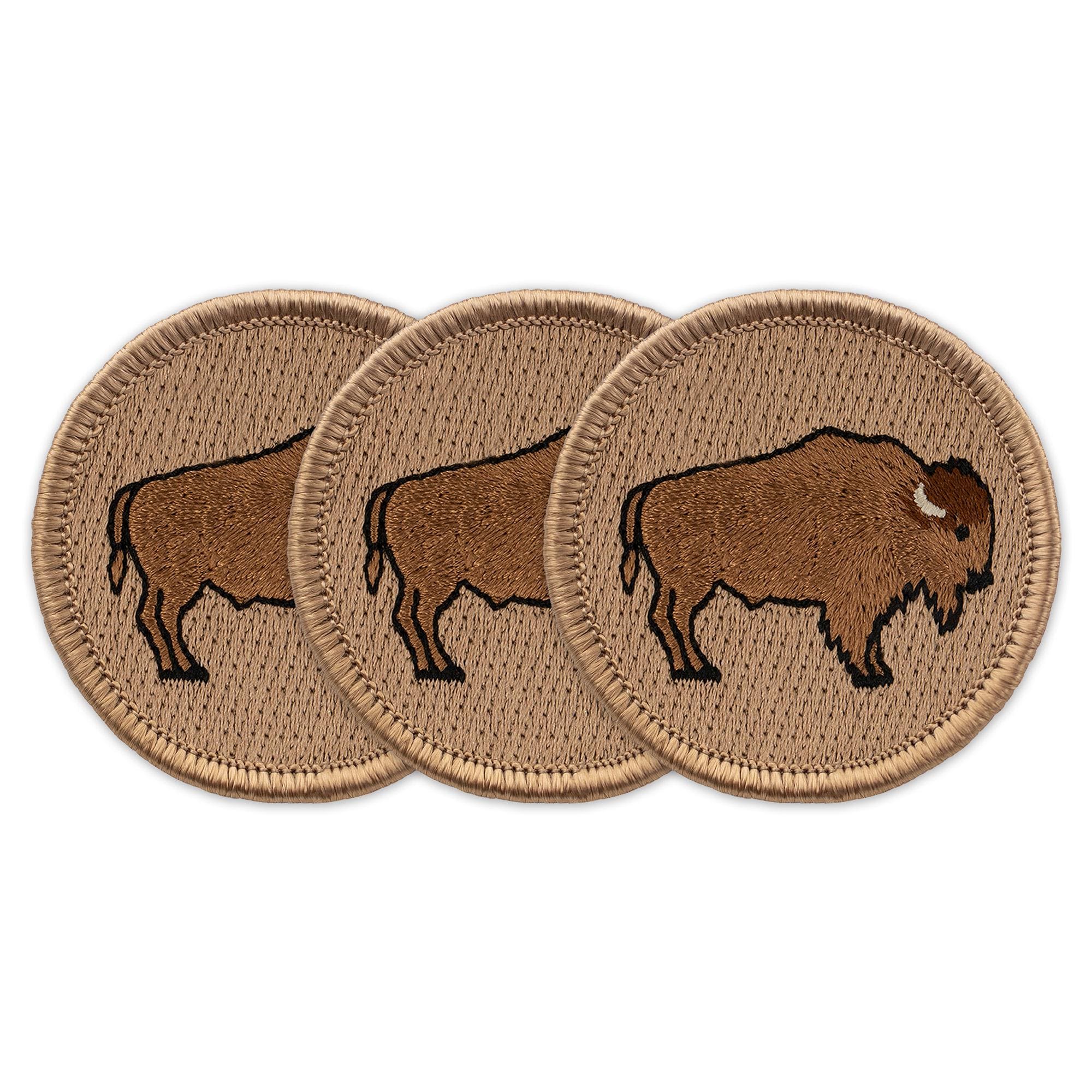 Bison Patch 2 Inch Diameter Embroidered Patch - Etsy