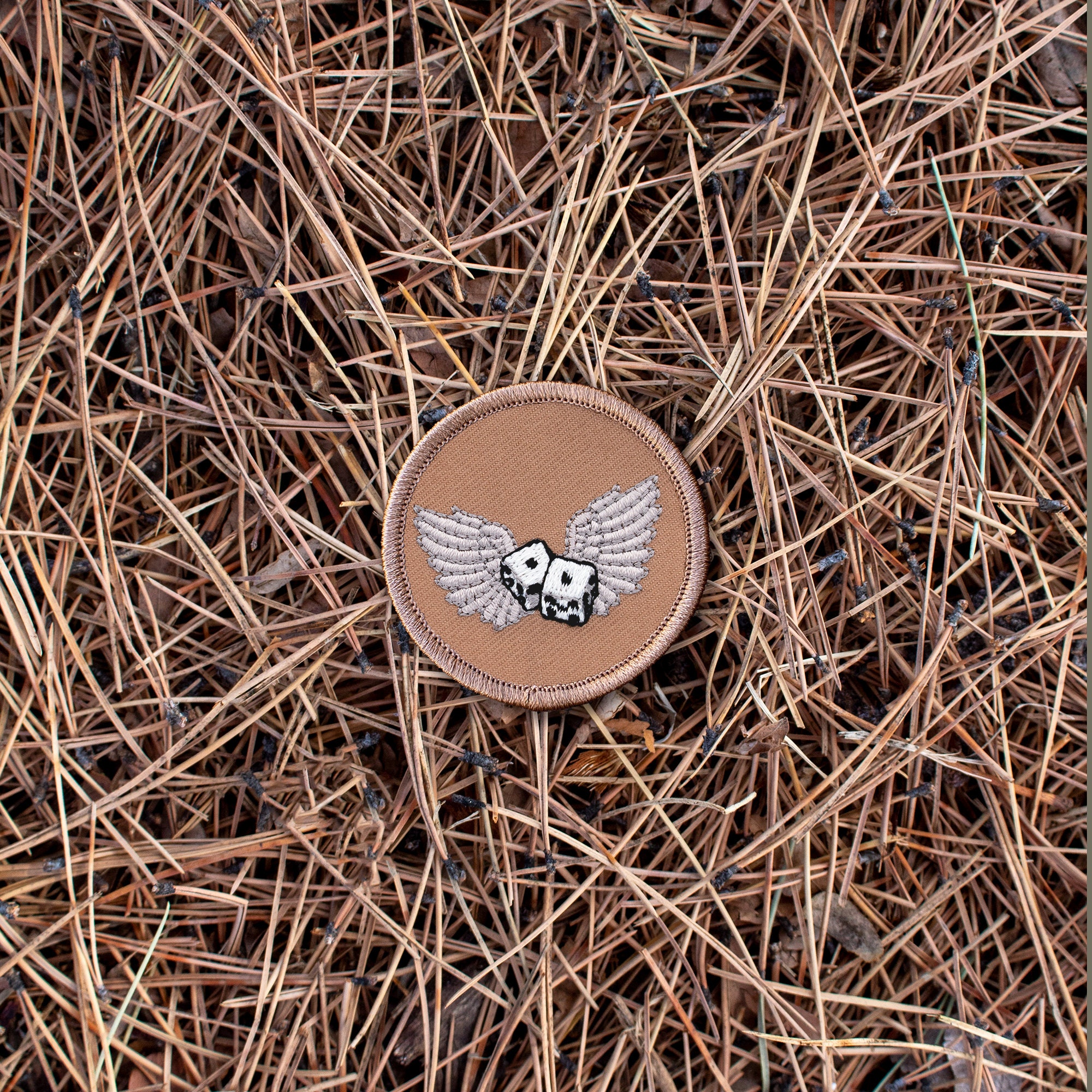 Flying Dice Patch – 2 Inch Diameter Embroidered Patch - Etsy