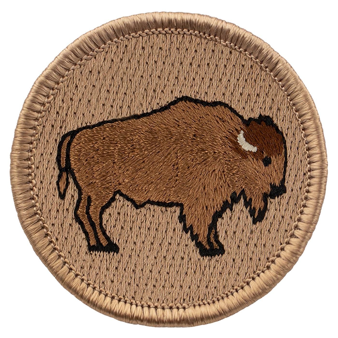 Bison Patch 2 Inch Diameter Embroidered Patch - Etsy