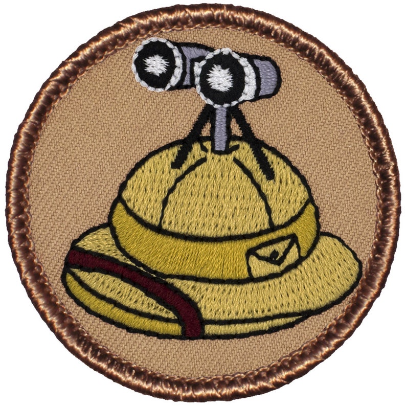 Safari Guide Patch The Safari Hat Patch - 2 Inch Diameter Embroidered Patch - Etsy
