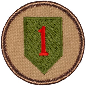 1st Infantry Division Patch 2 Inch Diameter Embroidered Patch
