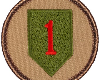 1st Infantry Division Patch 2 Inch Diameter Embroidered Patch