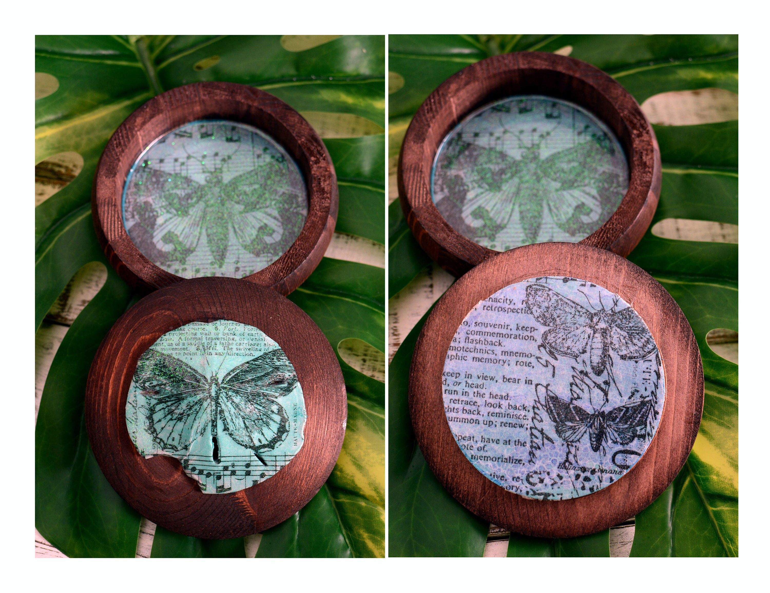 Made in USA Butterfly Sand Dollar Prayer Box Blessing Box Etsy