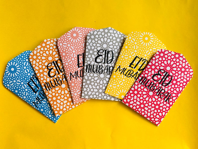 Eid Money Envelopes Pack of 6 Etsy UK
