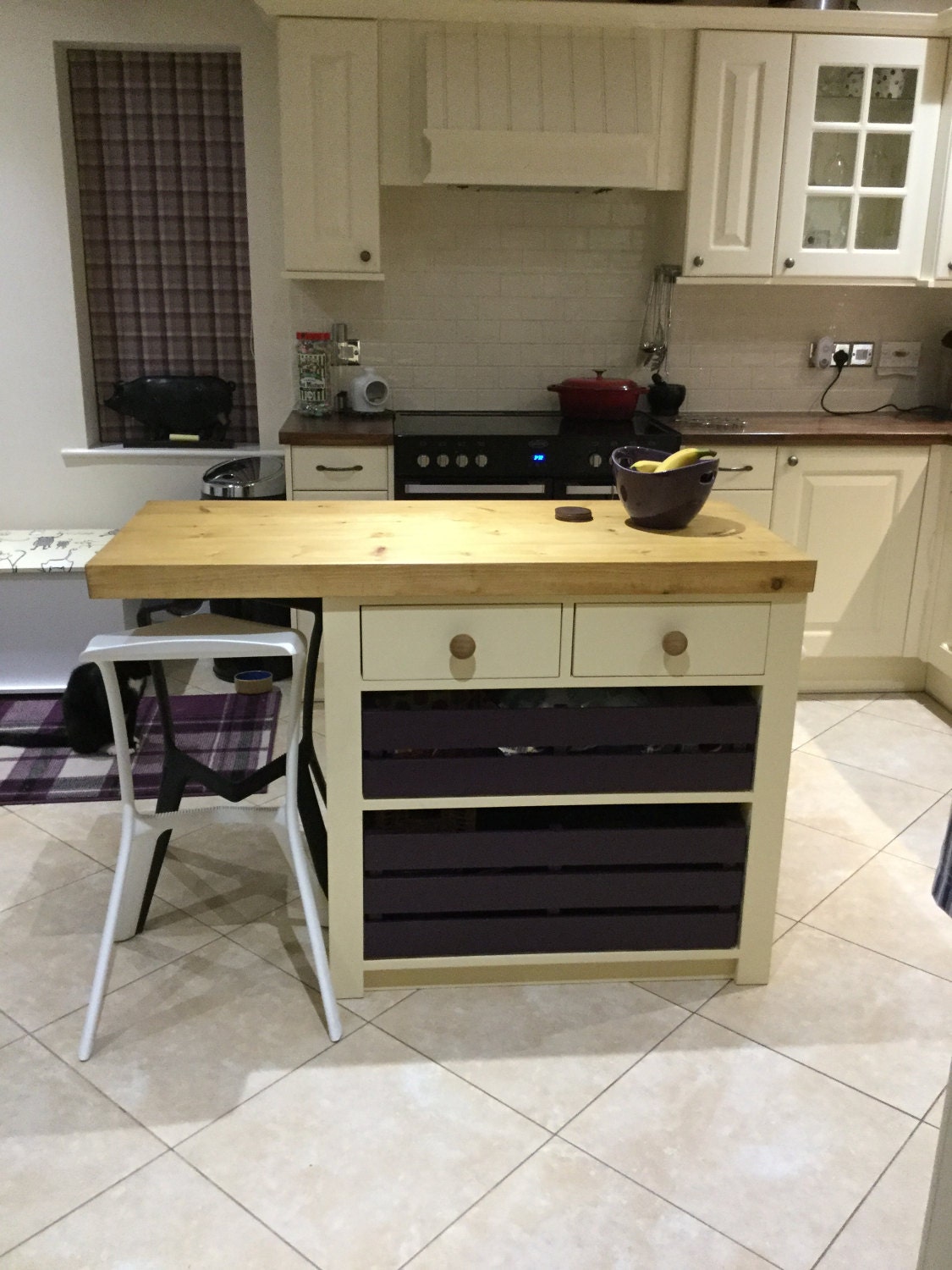 Handmade Breakfast Bar Kitchen Island Etsy