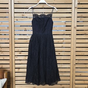 50s Black Lace Dress - Etsy