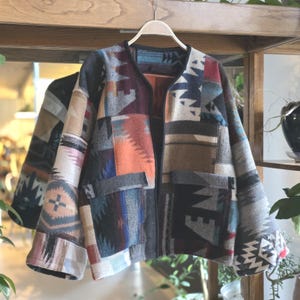 One of a Kind Wool Patchwork Jacket