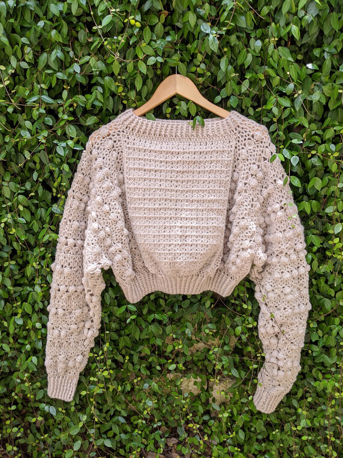 crochet dolman sweater