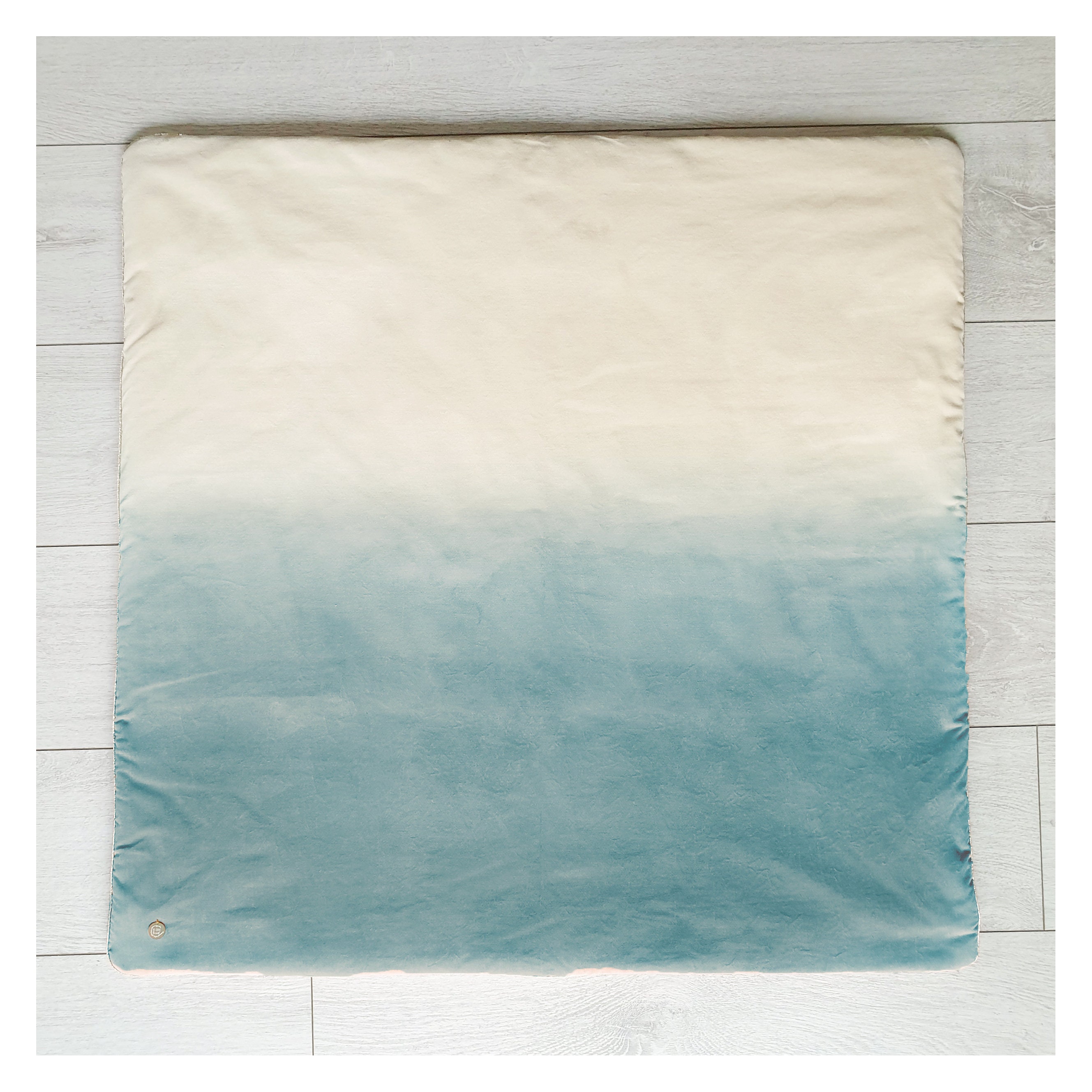 Edredon en Velours Teint Dip & Dye Rose - Teinture Végétale