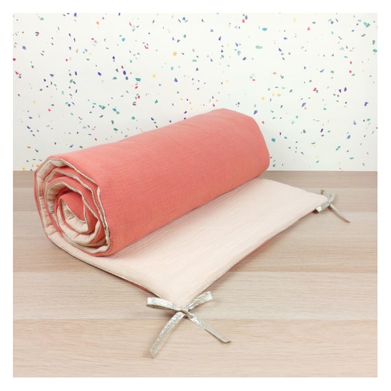 Tour De Lit A Barreaux Bicolore Nude Terracotta Pour Lit Etsy Tour De Lit A Barreaux Bicolore Nude Terracotta Pour Lit Etsy