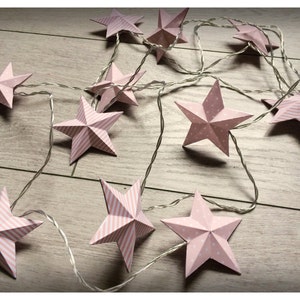 Paper star string lights image 2