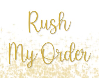 Rush Order Listing - Please message me with your deadline PRIOR to purchase